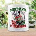 Sorry Santa I've Been Feral Opossum Possum Christmas Coffee Mug Gifts ideas