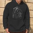 Bin Da Kann Losgehen Saying Humour Grim Reaper Kapuzenpullover Lebensstil