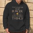 Burger Das Ist Was Ich Esse Und Weiß Dinge Kapuzenpullover Lebensstil