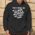 Damen Das Ist Was Ich Tue Ich Spiele Bass Undergesse Dinge Mit-Ausschnitt Kapuzenpullover Lebensstil