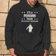 Damen Ist So Ein Pinguin Ding Lustiger Spruch Pinguine Mit-Ausschnitt Kapuzenpullover Lebensstil