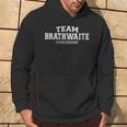 Damen Team Brathwaite Stolzer Familiennachname Nachname Geschenk Mit-Ausschnitt Kapuzenpullover Lebensstil