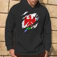 Drapeau Nice Niçois Blason Déchiré À Effet 3D France Sweat à capuche Lifestyle