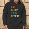 Eat Sleep Swim Repeat Schwimmer Schwimmen Kapuzenpullover Lebensstil