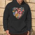 Herz Blumen Menschliches Organ Anatomie Liebe Kapuzenpullover Lebensstil