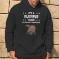 Ist So Ein Schnabeltier Ding Lustiger Spruch Schnabeltiere Kapuzenpullover Lebensstil