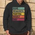 Keeben Martina Regelt Das Saying In Retro Colours Kapuzenpullover Lebensstil