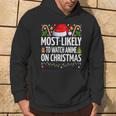 Most Likely To Watch Anime On Christmas Cool Anime Christmas Hoodie Lifestyle