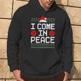 I Come In Peace Matching Couple Ugly Christmas Xmas Sweaters Hoodie Lifestyle