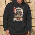 Retro Racoon Eating Ramen Japanese Cat Meme Animals Hoodie Lifestyle