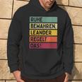 Ruhe Behalten Regelt The Saying In Retro Colours S Kapuzenpullover Lebensstil