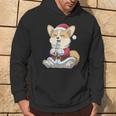 Santa Dog Boba Bubble Tea Christmas Corgi Lover Xmas Hoodie Lifestyle