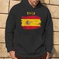 Spain Flag Brush Stroke Style Kapuzenpullover Lebensstil