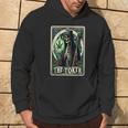 Tarot Card The Toker 420 Cannabis Skeleton Stoner Weed Goth Hoodie Lifestyle