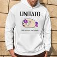 Einhorn-Kartoffel- Unitato- Kapuzenpullover Lebensstil