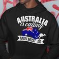 With Australien Ruft Und Ich Muss Gehen Kapuzenpullover Lustige Geschenke