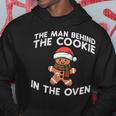 Christmas Pregnancy Man Behind Cookie Oven Xmas Husband Men Hoodie Unique Gifts