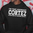 Cortez Surname Team Family Last Name Cortez Kapuzenpullover Lustige Geschenke