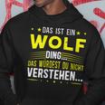 Damen Das Ist Ein Wolf Ding Spruch Für Familie Wolf Mit-Ausschnitt Kapuzenpullover Lustige Geschenke