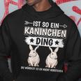 Damen Ist So Ein Kaninchen Ding Kaninchen Mit-Ausschnitt Kapuzenpullover Lustige Geschenke