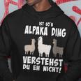 Damen Ist So N Alpaka Ding Alpaka Und Lamas Mit-Ausschnitt Kapuzenpullover Lustige Geschenke