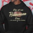 Das Ist Ein Hannemann Ding Family Hannemann Kapuzenpullover Lustige Geschenke