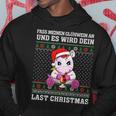 Fass Meinen Glühwein An Und Es Wird Dein Last Christmas Kapuzenpullover Lustige Geschenke