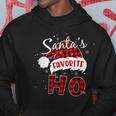 Santa's Favorite Ho Christmas Red Plaid Buffalo Pajama Hoodie Unique Gifts Santa's Favorite Ho Christmas Red Plaid Buffalo Pajama Hoodie Unique Gifts