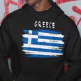 Greece Flag Brush Stroke Style Kapuzenpullover Lustige Geschenke