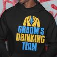 Groom's Drinking Team Retro Stag Night Kapuzenpullover Lustige Geschenke