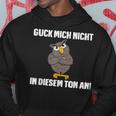 Guck Mich Nicht In Diesem Ton An Eule Slogan Fun Kapuzenpullover Lustige Geschenke