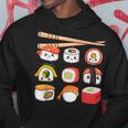 Happy Sushi Anime Kawaii Set For Japanese Food Lovers Hoodie Personalized Gifts