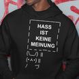 Hass Ist Keine Meinung Gemeinsam Gegen Hass Dulden Wir Nicht S Kapuzenpullover Lustige Geschenke