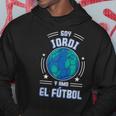 Ich Bin Jordi Und Ich Liebe Den Fußball Für Fußballfans Kapuzenpullover Lustige Geschenke