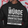 Basic Law Article 1 Die Würde Des Menschen Ist Unantastbar Kapuzenpullover Lustige Geschenke