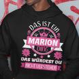 Marion Name First Name Name Name Day Das Ist Ein Marion Ding Kapuzenpullover Lustige Geschenke