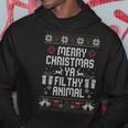 Merry Christmas Animal Filthy Ya Xmas Pajama Ugly Sweater Hoodie Unique Gifts