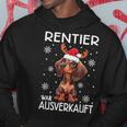 Reindeer Was Out Sold Dachshund Christmas Kapuzenpullover Lustige Geschenke