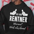 Retirement Rentner Ich Bin Rentner Weil Ich Kann Kapuzenpullover Lustige Geschenke