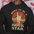 To Be Rockstar Heavy Metal Hand Hornintage Retro Born Kapuzenpullover Lustige Geschenke