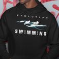 Swimming Evolution Swimmer Sportler Swimming Kapuzenpullover Lustige Geschenke