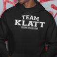 Team Klatt Proud Surname Last Name Kapuzenpullover Lustige Geschenke