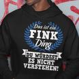 With Text 'Das Ist Ein Fink Ding Du Würdest Es Nicht Understand' Kapuzenpullover Lustige Geschenke