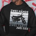 Zwei Hands Zwei Takte Simson Ddr Moped Two Strokeintage Kapuzenpullover Lustige Geschenke