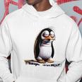 Guten Morgen Ganz Dünnes Eis Saying Penguin Kapuzenpullover Lustige Geschenke