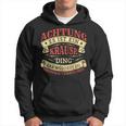 Achtung Es Ist Ein Krause Ding Last Name Plate Kapuzenpullover