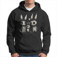 Creepy Cute Bunny Rabbits Horror Goth Grunge Alt Aesthetic Hoodie