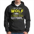 Damen Das Ist Ein Wolf Ding Spruch Für Familie Wolf Mit-Ausschnitt Kapuzenpullover