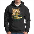 Cat Eating Ramen Japanese Graphic Anime Kawaii Cat Hoodie