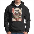 Retro Racoon Eating Ramen Japanese Cat Meme Animals Hoodie